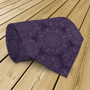 Cravate dans purpura motif ere réfraction