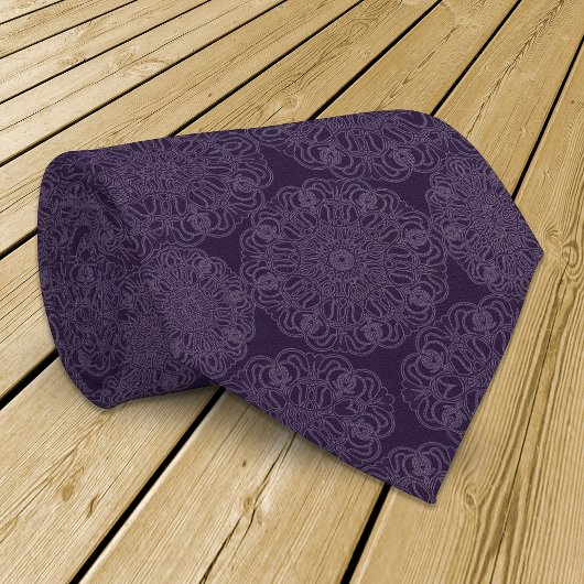 Cravate dans purpura motif ere réfraction