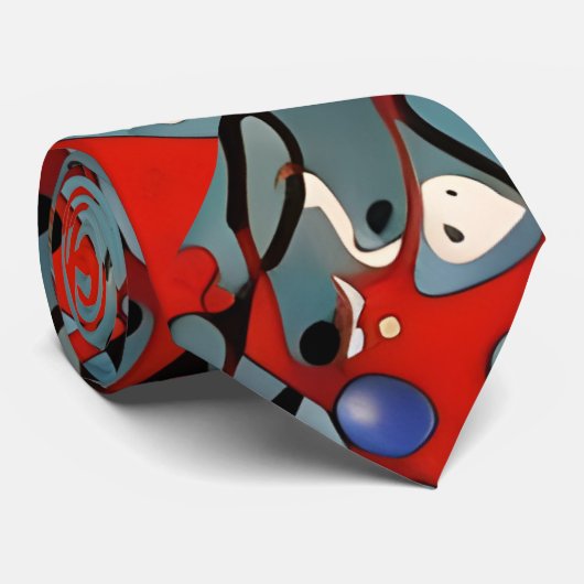 Cravate Danse neuronale (Roulé)