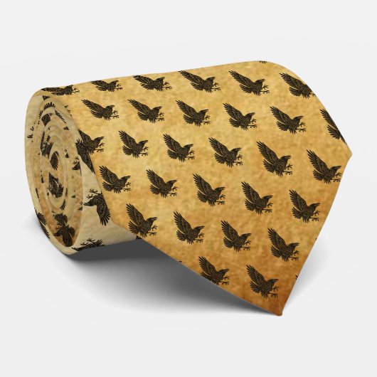 Cravate Danse Norse Raven (Roulé)