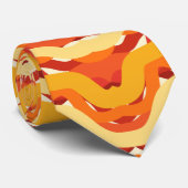 Cravate Danser Sunburst Pop De Couleur Art Abstrait (Roulé)