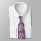 Cravate danser yoginis violet (Attaché)