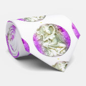 Cravate danser yoginis violet (Roulé)