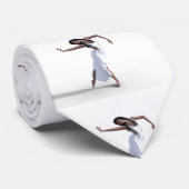 Cravate Danseuse blanche Thunder_Cove (Roulé)