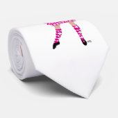 Cravate Danseuse des Highlands rose (Roulé)