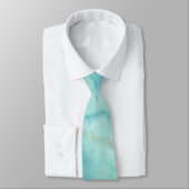 Cravate d'aquarelle bleue (Attaché)