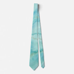Cravate d'aquarelle bleue