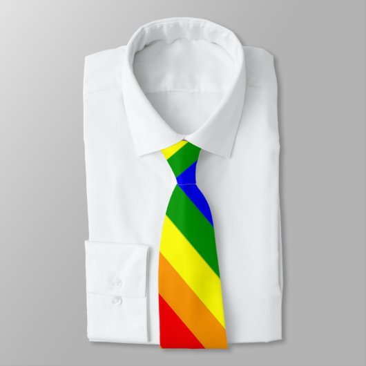 Cravate d'arc-en-ciel de gay pride (Attaché)