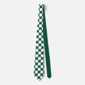 Cravate Dark Green Jumbo Polka Dots Custom Necktie (Devant)