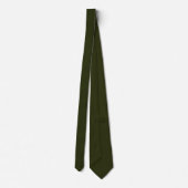 Cravate Dark olive textured (Dos)