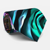 Cravate Dark Wonderland Gras Glamor Floral Fleurs Cou T (Roulé)