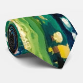 Cravate d'art abstrait (Roulé)