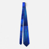 Cravate d'art Abstrait bleu (Dos)