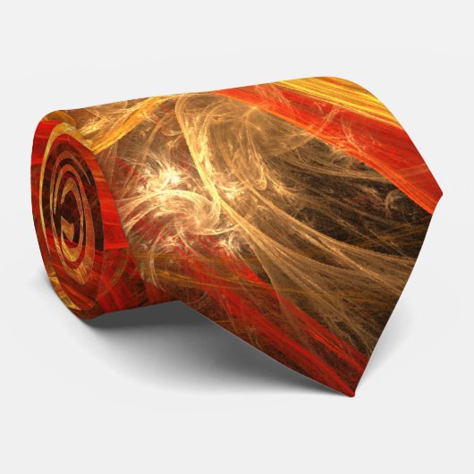 Cravate d'art Abstrait de Firestorm (Roulé)