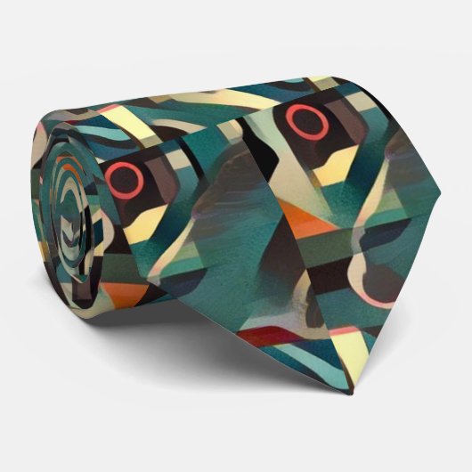 Cravate d'art abstrait de Roadrunner (Roulé)