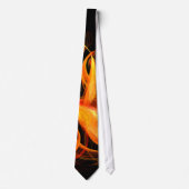 Cravate d'art Abstrait Fireball (Devant)