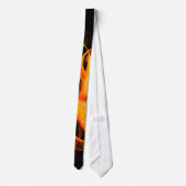 Cravate d'art Abstrait Fireball (Dos)