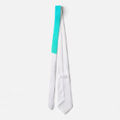 Cravate d'art Abstrait Laconique Turquoise Bleu Ve (Dos)