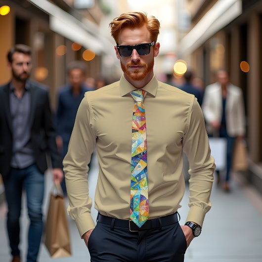 Cravate d'art Abstraite