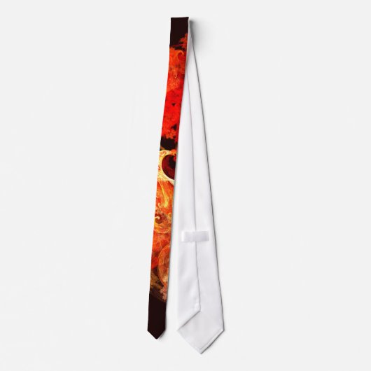 Cravate d'art Abstraite Dancing Firebirds (Dos)