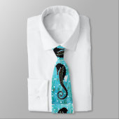 Cravate d'art autochtone Seahorse (Attaché)