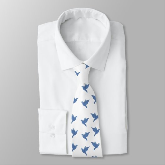 Cravate d'art Blue Dove (Attaché)