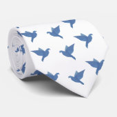 Cravate d'art Blue Dove (Roulé)