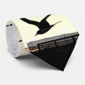 Cravate d'art de barrière et de mouette de (Roulé)