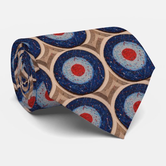 Cravate d'art de bruit de cible de mod (Roulé)