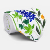 Cravate d'art de fleur sauvage de jardin (Roulé)