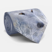 Cravate d'art de loup blanc (Roulé)