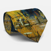 Cravate d'art de médecin par Van Gogh "terrasse de (Roulé)