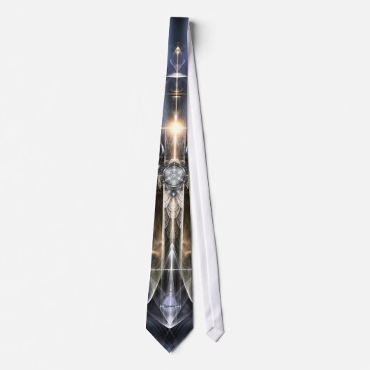 Cravate d'art fractal Heavenel Wing Cross (Devant)