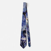 Cravate d'art funky Blue (Devant)