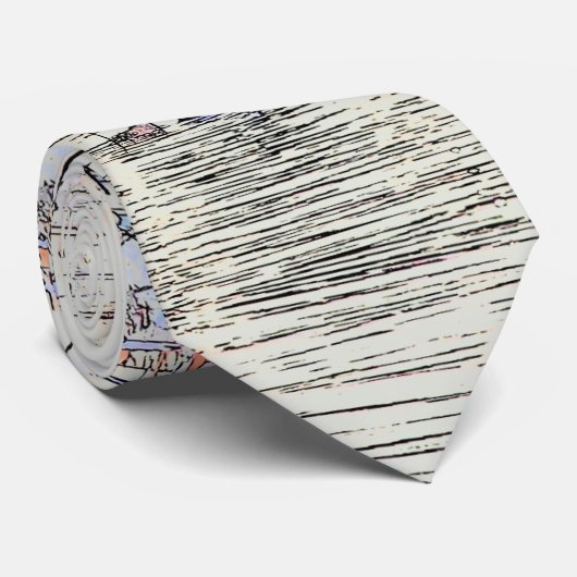 Cravate d'art Harbour Sailboats (Roulé)