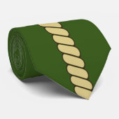 cravate d'art marrant vert foncé (Roulé)
