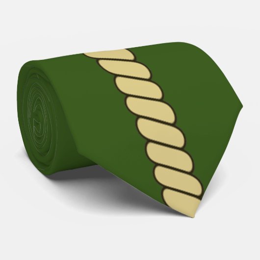 cravate d'art marrant vert foncé (Roulé)