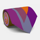 Cravate d'art pop coloré rétro (Roulé)