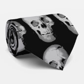 Cravate d'art Pop Skull (Roulé)