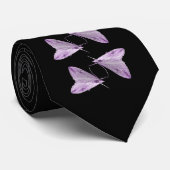 Cravate d'art pourpre Moth (Roulé)