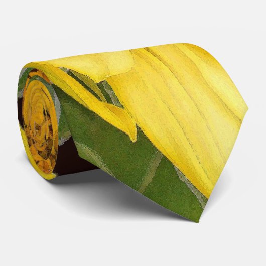 Cravate d'art tournesol (Roulé)
