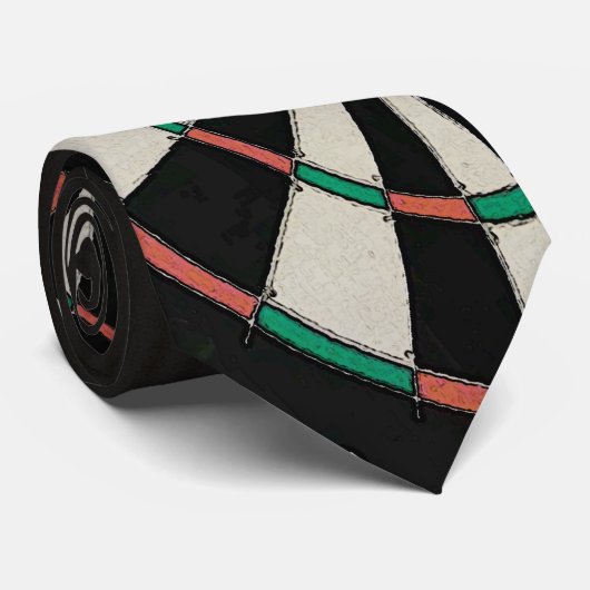 Cravate Darts Player Dartboard (Roulé)
