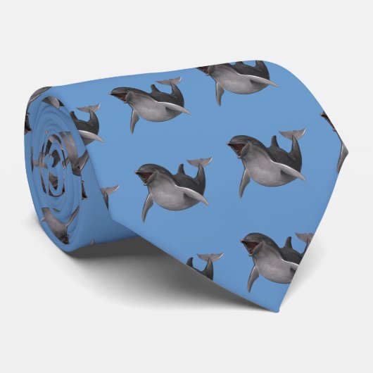 Cravate Dauphin heureux (Roulé)