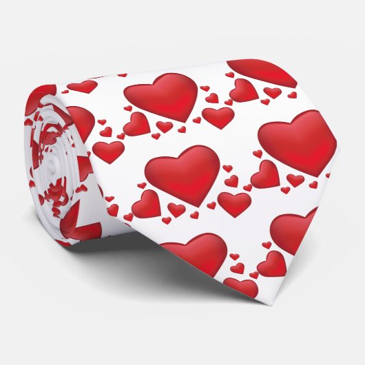 Cravate de bande de coeur (Roulé)