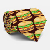 Cravate de bande dessinée de cheeseburger (Roulé)