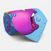 cravate de bande dessinée de poissons d'amusement (Roulé)