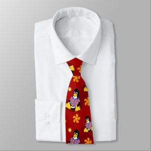 Cravate de bande rouge Tux décontracté
