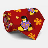 Cravate de bande rouge Tux décontracté (Roulé)