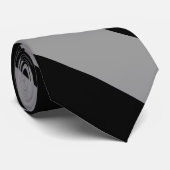 Cravate de bande Silver and Black University (Roulé)