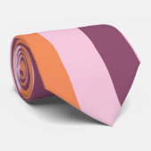 Cravate de bandes verticales colorées (Roulé)